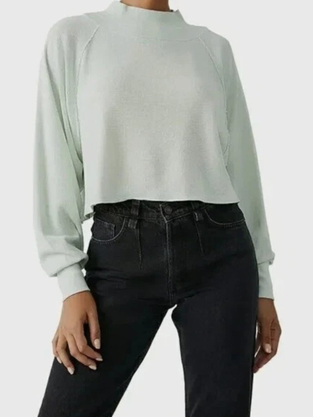Free People Fun Times Cropped Pullover Size XL